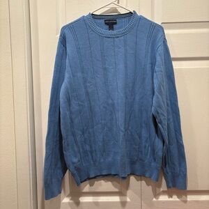 Vintage Blue John Ashford 100% Cotton Sweater - Size Large